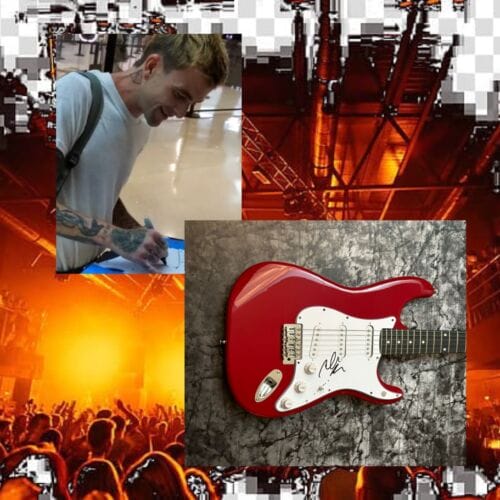 GFA CIRCA SURVIVE ROCK STAR * ANTHONY GREEN * SIGNED ELECTRIC GUITAR PROOF COA COLLECTIBLE MEMORABILIA