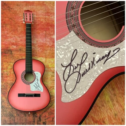 GFA EXCEPT FOR MONDAY * LORRIE MORGAN * SIGNED ACOUSTIC GUITAR L5 COA COLLECTIBLE MEMORABILIA
