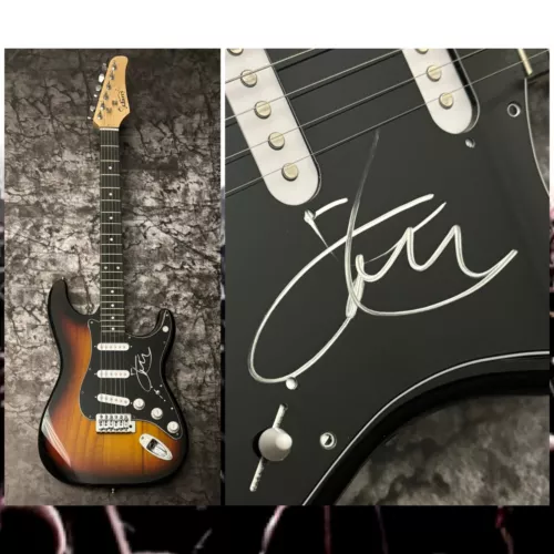 GFA QUEENSRYCHE BAND SINGER * GEOFF TATE * SIGNED ELECTRIC GUITAR PROOF COA COLLECTIBLE MEMORABILIA