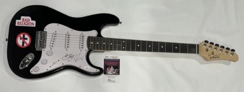GREG GRAFFIN SIGNED BLACK ELECTRIC GUITAR RELIGION PUNK LEGEND JSA COA COLLECTIBLE MEMORABILIA