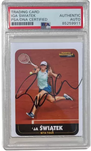 IGA SWIATEK SIGNED 2022 SPORTS ILLUSTRATED FOR KIDS ROOKIE CARD 1034 AUTO RC PSA COLLECTIBLE MEMORABILIA