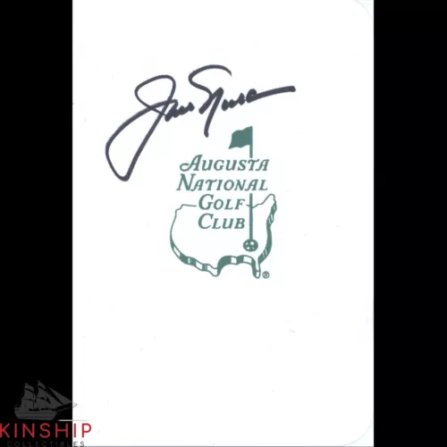 JACK NICKLAUS SIGNED AUGUSTA MASTERS SCORECARD JSA COA BOLD GOLF AUTO Z1814 COLLECTIBLE MEMORABILIA
