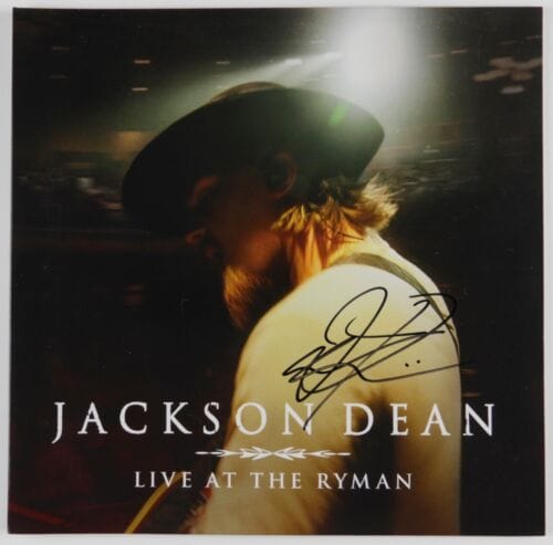 JACKSON DEAN JSA SIGNED AUTOGRAPH ALBUM RECORD VINYL LIVE AT THE RYMAN COLLECTIBLE MEMORABILIA