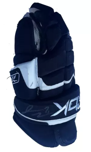 JAMES VAN RIEMSDYK SIGNED VINTAGE BOSTON BRUINS RBK GLOVE JSA COA COLLECTIBLE MEMORABILIA