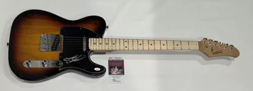 JASON ALDEAN SIGNED SUNBURST ELECTRIC GUITAR COUNTRY LEGEND JSA COA COLLECTIBLE MEMORABILIA