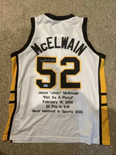 JASON JMAC MCELWAIN SIGNED AUTOGRAPH JERSEY TRISTAR COA ESPY WINNER BASKETBALL COLLECTIBLE MEMORABILIA