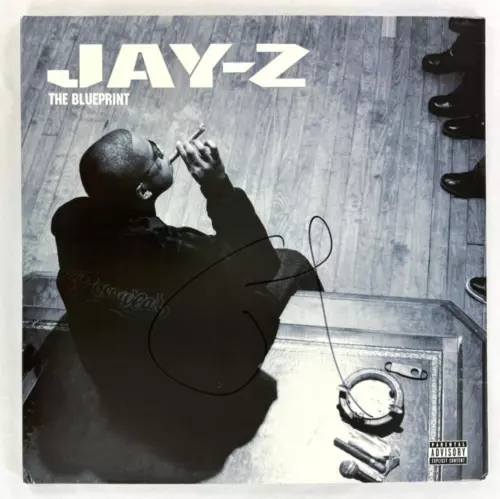JAY-Z SEAN CARTER SIGNED AUTOGRAPH ALBUM VINYL RECORD LP – THE BLUEPRINT BECKETT COLLECTIBLE MEMORABILIA
