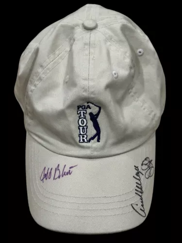 Jeff Brehaut Andrew McGee Dudley Hart PGA Golf Golfer Signed Autograph Cap Hat