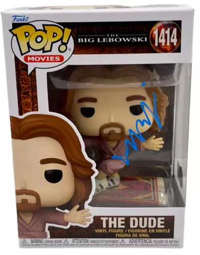 JEFF BRIDGES SIGNED THE DUDE FUNKO 1414 THE BIG LEBOWSKI AUTOGRAPH BECKETT COLLECTIBLE MEMORABILIA
