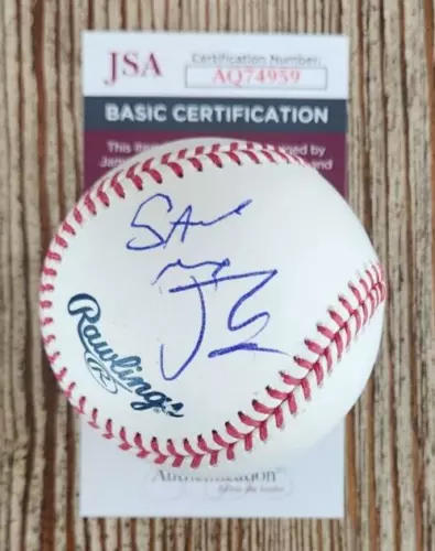 JELLY ROLL SIGNED OFFICIAL MLB BASEBALL W/ JSA #AQ74959 “SAVE ME” INSCRIPTION COLLECTIBLE MEMORABILIA