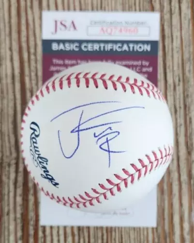 JELLY ROLL SIGNED OFFICIAL MLB BASEBALL W/ JSA #AQ74960 COLLECTIBLE MEMORABILIA