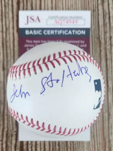 JENS STOLTENBERG SIGNED OMLB BASEBALL W/ JSA COA #AQ74949 NATO SECRETARY GENERAL COLLECTIBLE MEMORABILIA