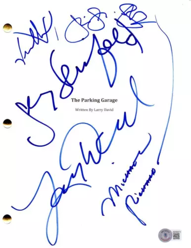 JERRY SEINFELD MICHAEL RICHARDS LARRY DAVID JULIA & JASON SIGNED SCRIPT BECKETT COLLECTIBLE MEMORABILIA