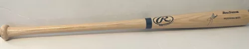 JIM THOME INDIANS SIGNED F/S RAWLINGS BIG STICK BAT AUTOGRAPHED BECKETT COA COLLECTIBLE MEMORABILIA
