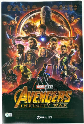 JOE & ANTHONY RUSSO SIGNED AUTOGRAPH AVENGERS INFINITY WAR MOVIE POSTER BAS COA COLLECTIBLE MEMORABILIA