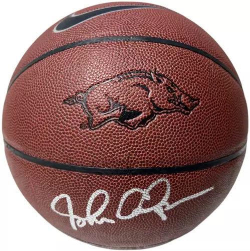 JOHN CALIPARI SIGNED ARKANSAS RAZORBACKS NIKE LOGO BASKETBALL JSA COLLECTIBLE MEMORABILIA