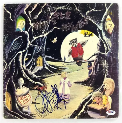 JOHN ENTWISTLE THE WHO SIGNED AUTOGRAPH ALBUM RECORD W/ SPIDER SKETCH PSA COA COLLECTIBLE MEMORABILIA