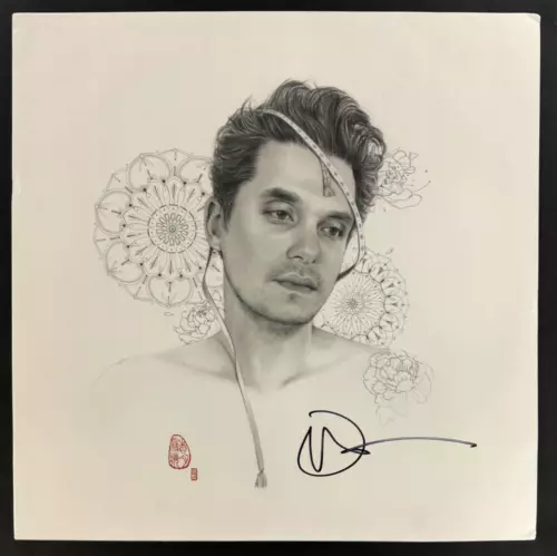 JOHN MAYER SIGNED AUTOGRAPH ALBUM VINYL RECORD SEARCH FOR EVERYTHING BECKETT COA COLLECTIBLE MEMORABILIA