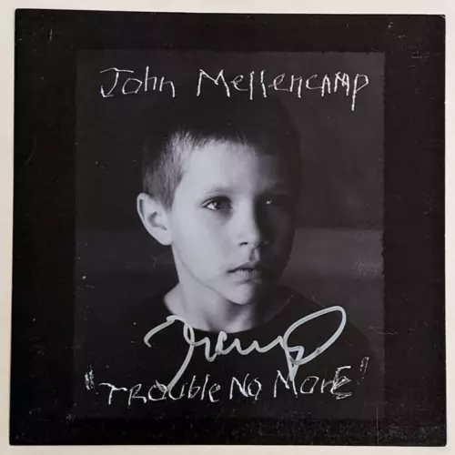 JOHN MELLENCAMP REAL SIGNED 12×12″ TROUBLE NORE MORE ALBUM FLAT COA AUTOGRAPHED COLLECTIBLE MEMORABILIA