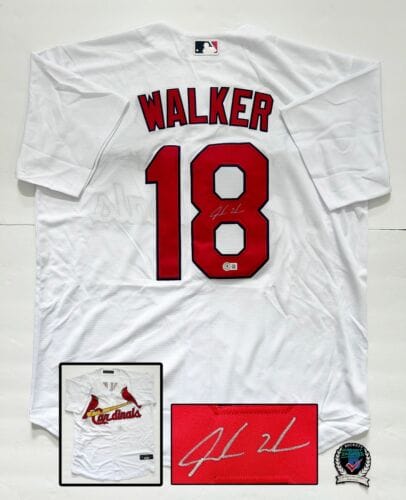 JORDAN WALKER SIGNED JERSEY ST. LOUIS CARDINALS BECKETT BAS 1 COA COLLECTIBLE MEMORABILIA