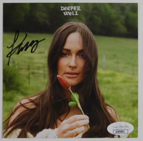 KACEY MUSGRAVES DEEPER WELL JSA SIGNED AUTOGRAPH ART CARD VINYL ALBUM COLLECTIBLE MEMORABILIA