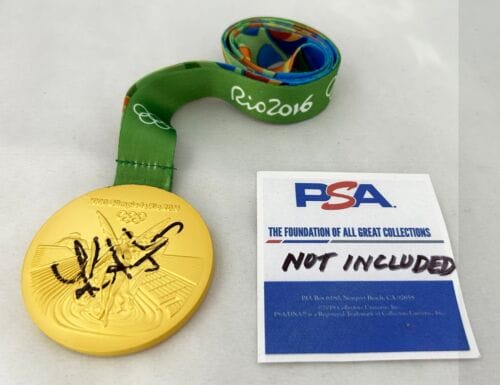 KAYLA HARRISON SIGNED 2016 RIO OLYMPICS GOLD MEDAL PSA/DNA 1 COA COLLECTIBLE MEMORABILIA