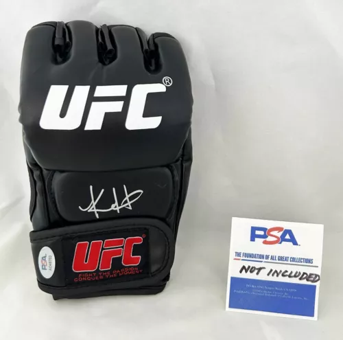 KAYLA HARRISON SIGNED UFC GLOVE PSA/DNA 6 COA COLLECTIBLE MEMORABILIA