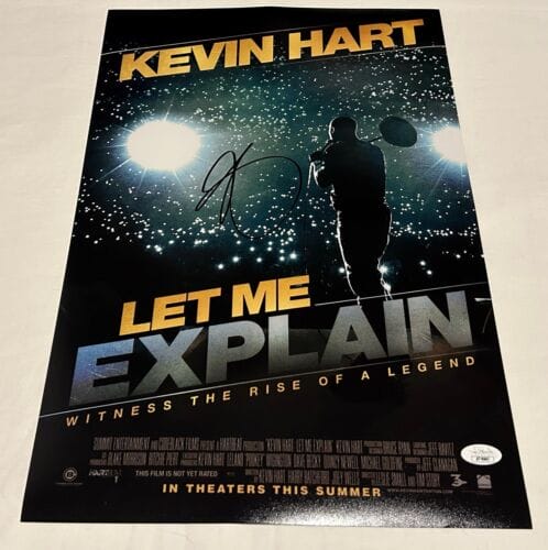 KEVIN HART SIGNED LET ME EXPLAIN 12X18 POSTER JSA COLLECTIBLE MEMORABILIA