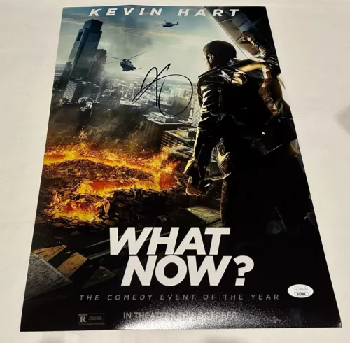 KEVIN HART SIGNED WHAT NOW? 12X18 POSTER JSA COLLECTIBLE MEMORABILIA
