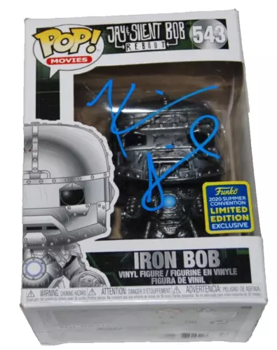 KEVIN SMITH SIGNED (IRON BOB) #543 LTD SILENT BOB FUNKO POP BECKETT BAS BN07918 COLLECTIBLE MEMORABILIA