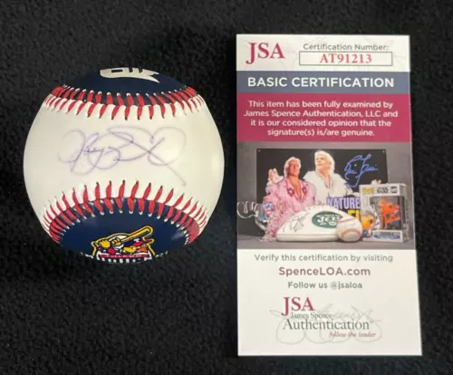 Larry Parrish Signed Toledo Mud Hens Baseball Detroit Tigers JSA COA