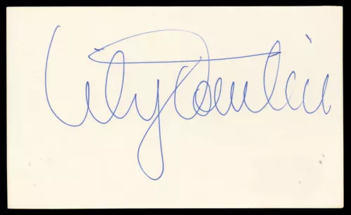 LILY TOMLIN GRACE & FRANKIE AUTHENTIC SIGNED 3×5 INDEX CARD BAS #BN06477 COLLECTIBLE MEMORABILIA