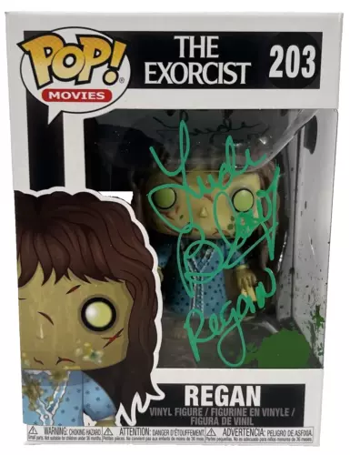 LINDA BLAIR SIGNED AUTOGRAPH FUNKO POP THE EXORCIST REGAN 203 HORROR BECKETT COA COLLECTIBLE MEMORABILIA
