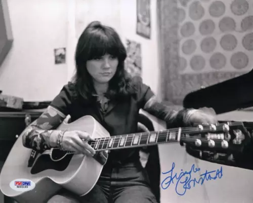 LINDA RONSTADT SIGNED AUTOGRAPH 8×10 PHOTO – SIMPLE DREAMS SINGER W/ PSA COA COLLECTIBLE MEMORABILIA