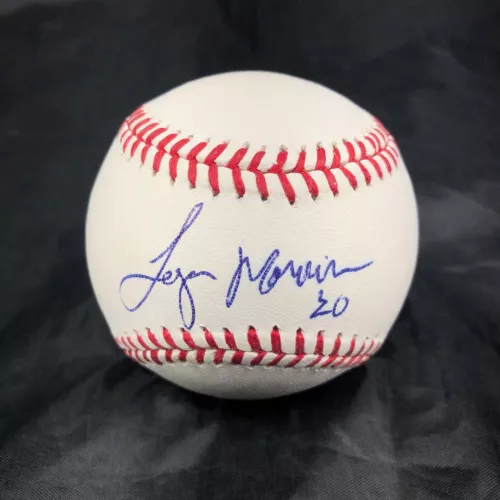 LOGAN MORRISON SIGNED BASEBALL PSA/DNA TAMPA BAY RAYS AUTOGRAPHED COLLECTIBLE MEMORABILIA