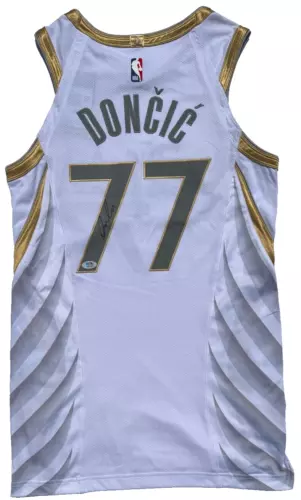 LUKA DONCIC SIGNED CITY EDITION MAVERICKS AUTHENTIC BASKETBALL JERSEY PSA/DNA COLLECTIBLE MEMORABILIA