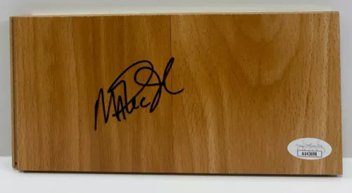 MAGIC JOHNSON SIGNED AUTOGRAPH FLOOR BOARD JSA COA COLLECTIBLE MEMORABILIA