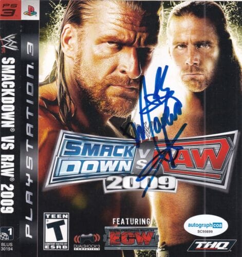 MARIA KANELLIS SIGNED (WWE SMACKDOWN) PLAYSTATION VIDEO GAME COVER ACOA SC98699 COLLECTIBLE MEMORABILIA