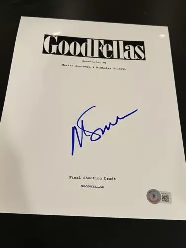 MARTIN SCORSESE SIGNED AUTOGRAPH MOVIE SCRIPT GOODFELLAS BECKETT BAS COA AUTO X7 COLLECTIBLE MEMORABILIA