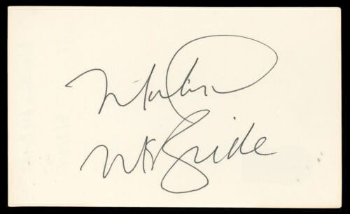 MARTINA MCBRIDE MUSICIAN AUTHENTIC SIGNED 3×5 INDEX CARD BAS #BN06518 COLLECTIBLE MEMORABILIA