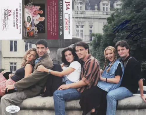 Matthew Perry Signed 8x10 Photo w/ JSA COA #AT63236 Friends Chandler Bing