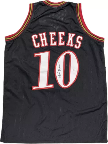 MAURICE MO CHEEKS SIGNED JERSEY PSA/DNA 76ERS AUTOGRAPHED SIXERS COLLECTIBLE MEMORABILIA