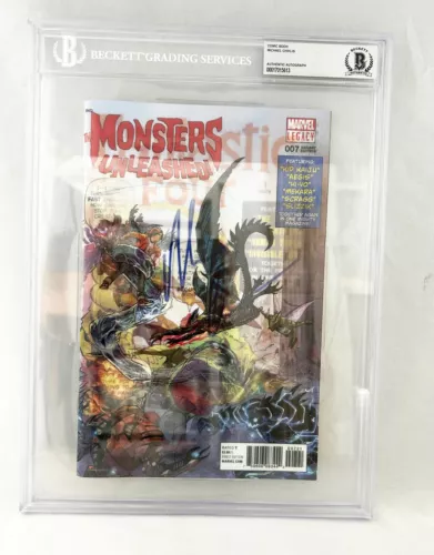 MICHAEL CHIKLIS SIGNED COMIC BOOK FANTASTIC FOUR 3D THE THING BECKETT BAS COA COLLECTIBLE MEMORABILIA