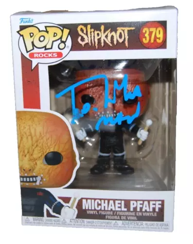 MICHAEL PFAFF SIGNED (SLIPKNOT) TORTILLA MAN #379 FUNKO POP BECKETT BAS BN37881 COLLECTIBLE MEMORABILIA