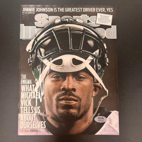 MICHAEL VICK SIGNED SI MAGAZINE PSA/DNA AUTOGRAPHED PHILADELPHIA EAGLES COLLECTIBLE MEMORABILIA