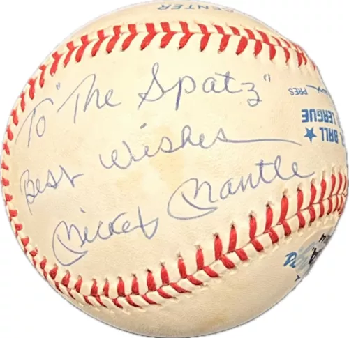 MICKEY MANTLE SIGNED BASEBALL PSA AUTOGRAPHED YANKEES COLLECTIBLE MEMORABILIA