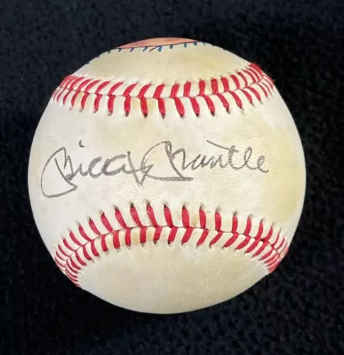 MICKEY MANTLE SIGNED NEW YORK YANKEES HAND PAINTED OAL BASEBALL JSA LOA COA COLLECTIBLE MEMORABILIA