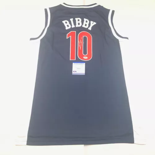 MIKE BIBBY SIGNED JERSEY PSA/DNA ARIZONA WILDCATS AUTOGRAPHED COLLECTIBLE MEMORABILIA