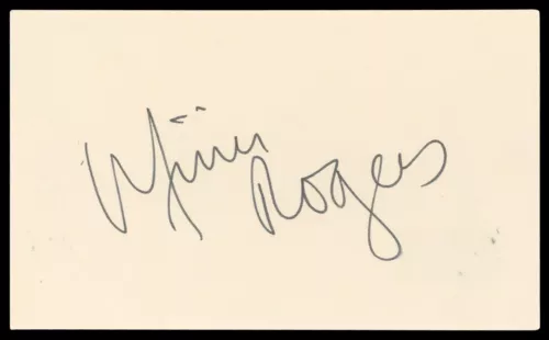 MIMI ROGERS LOST IN SPACE AUTHENTIC SIGNED 3×5 INDEX CARD BAS #BN06544 COLLECTIBLE MEMORABILIA
