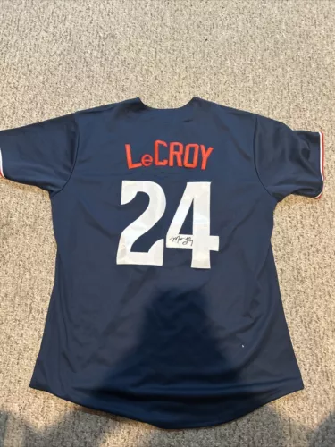 MINNESOTA TWINS- MATTHEW LECROY SIGNED AUTOGRAPH JERSEY COA BASEBALL COLLECTIBLE MEMORABILIA